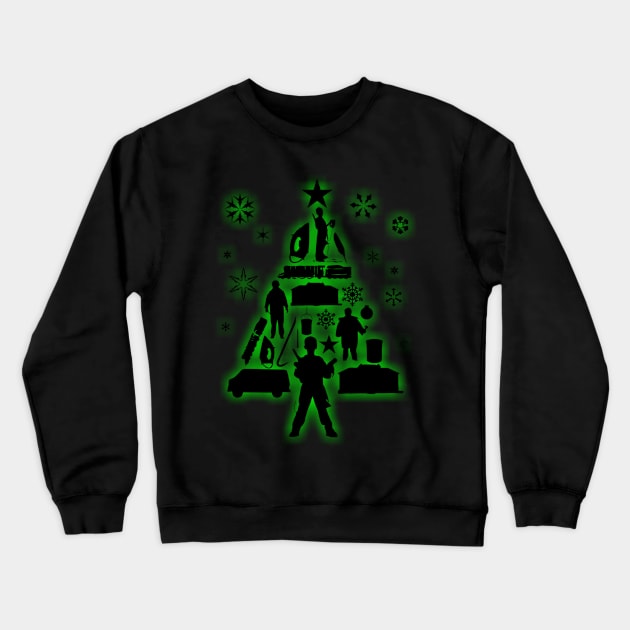 Home Alone Christmas Tree Silhouette Crewneck Sweatshirt by joeysartworld